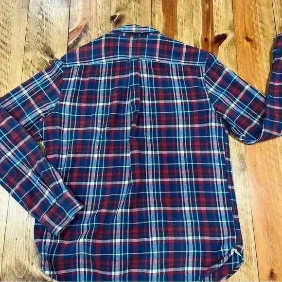 Ricky Singh Denim and Flowers button down long sleeve flannel shirt - Picture 6 of 6